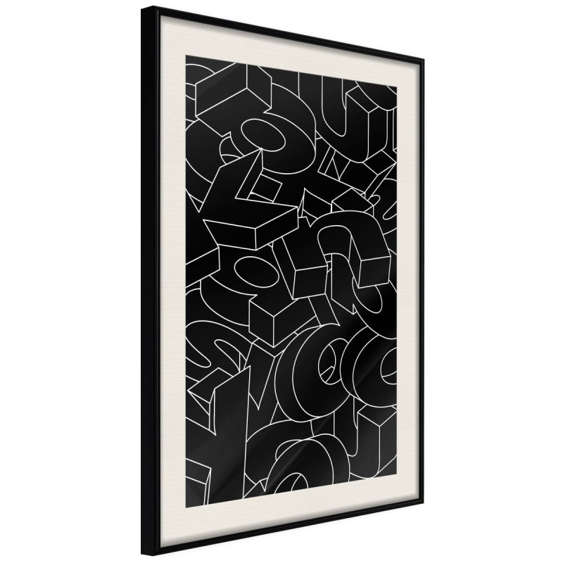 Plakat - Rozsypane litery