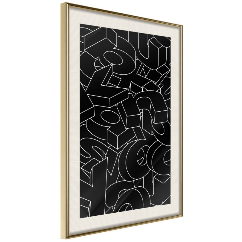 Plakat - Rozsypane litery