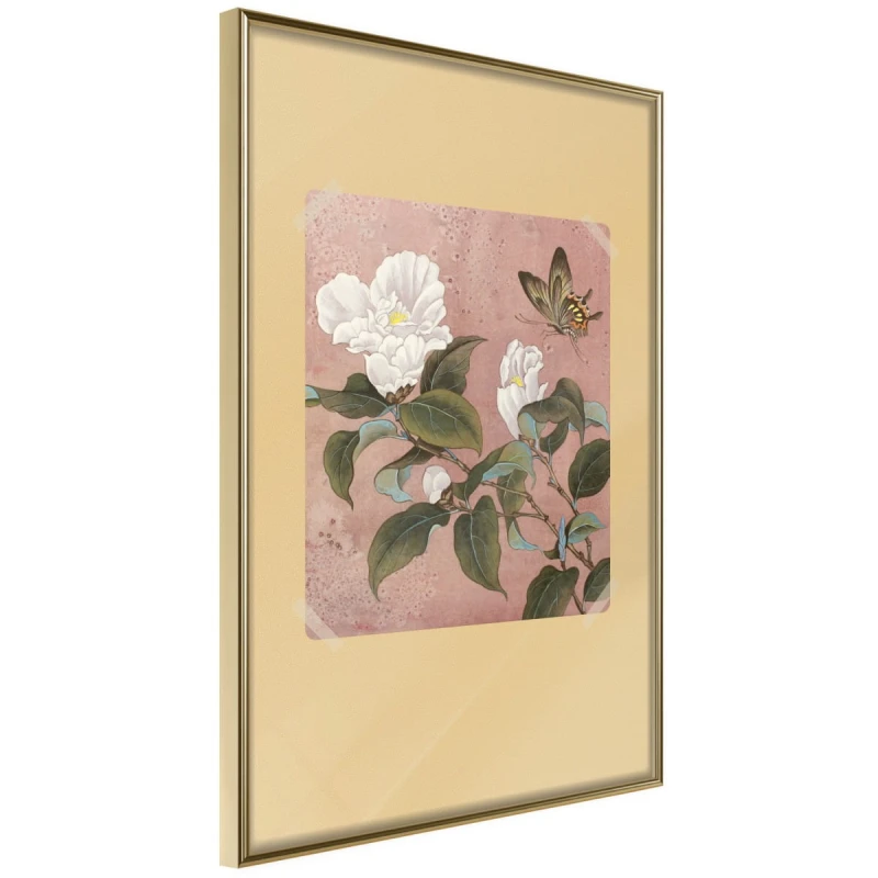 Plakat - Rododendron i motyl