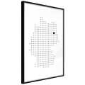 Plakat - Mapa Niemiec w pikselach