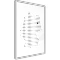 Plakat - Mapa Niemiec w pikselach