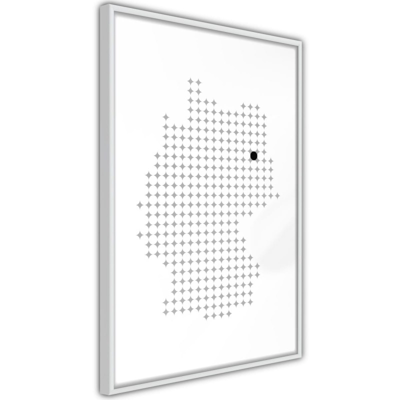 Plakat - Mapa Niemiec w pikselach