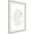 Plakat - Mapa Niemiec w pikselach