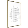 Plakat - Mapa Niemiec w pikselach