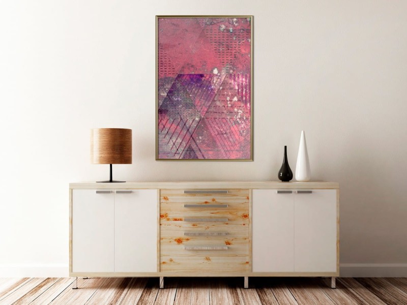 Plakat - Różowy patchwork III