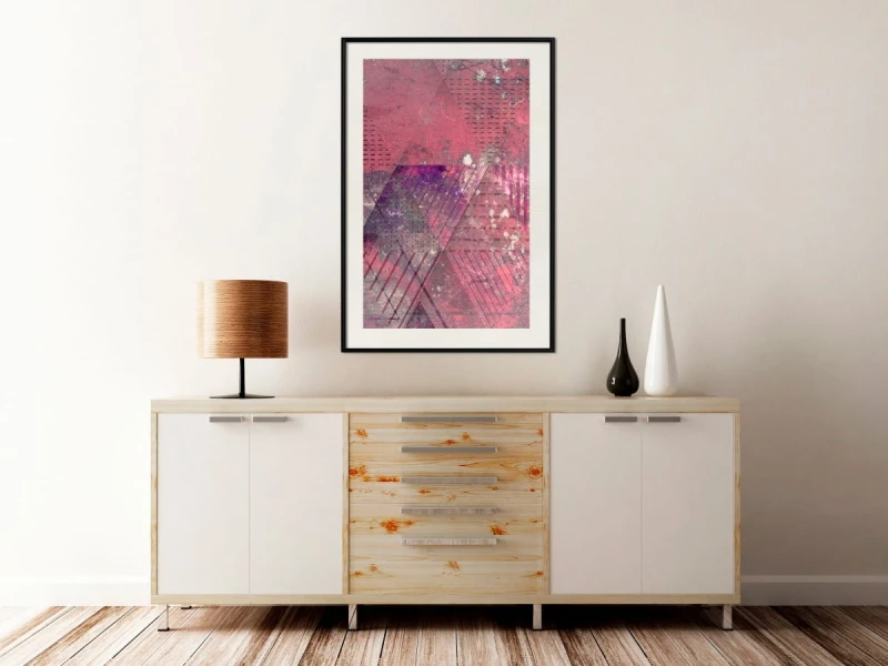 Plakat - Różowy patchwork III