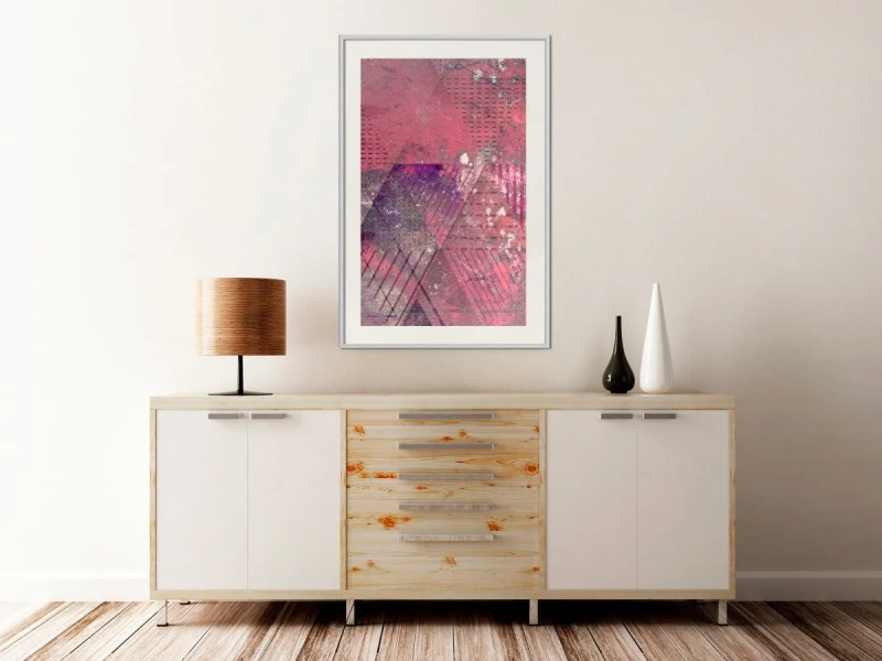 Plakat - Różowy patchwork III