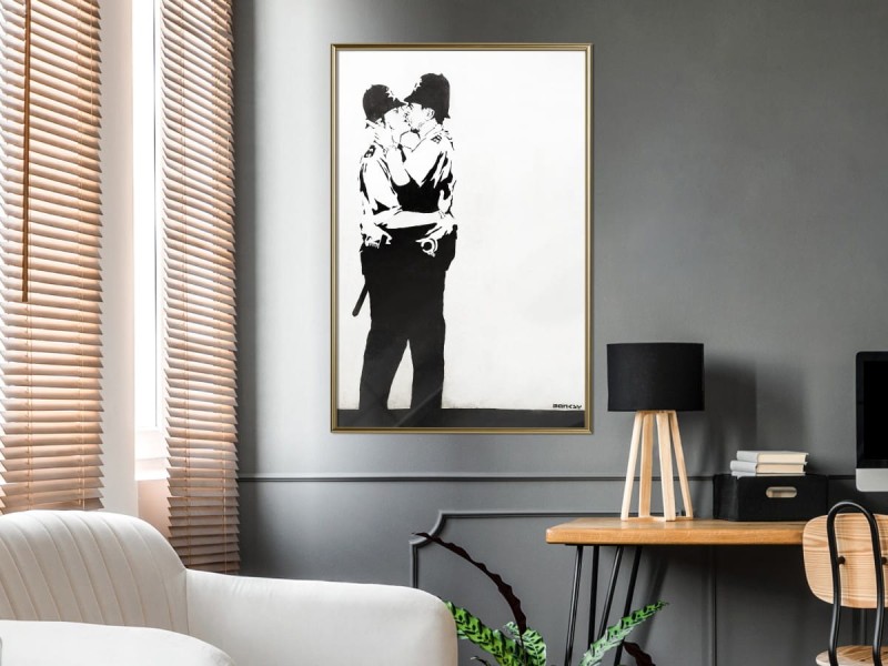 Plakat - Banksy: Kissing Coppers II