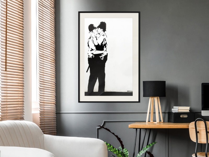 Plakat - Banksy: Kissing Coppers II