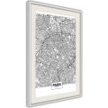 Plakat - Plan miasta: Paryż