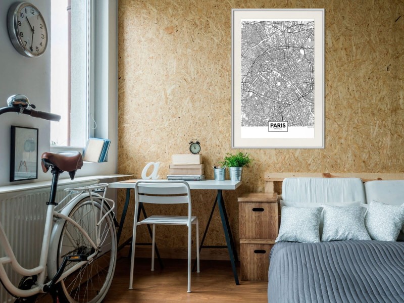 Plakat - Plan miasta: Paryż