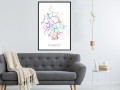 Plakat - Plan miasta: Madryt (kolorowy)