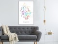 Plakat - Plan miasta: Madryt (kolorowy)