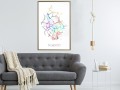 Plakat - Plan miasta: Madryt (kolorowy)