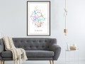 Plakat - Plan miasta: Madryt (kolorowy)