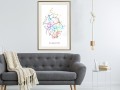 Plakat - Plan miasta: Madryt (kolorowy)