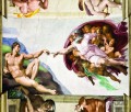 Fototapeta Stworzenie Adama – Michał Anioł 1521