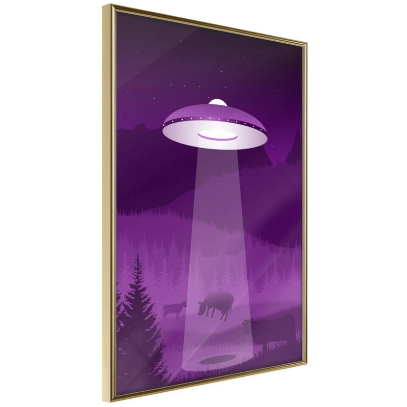 Plakat - Latąjący spodek