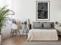 Plakat - Plan miasta: Hamburg (ciemny)