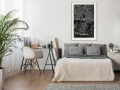 Plakat - Plan miasta: Hamburg (ciemny)