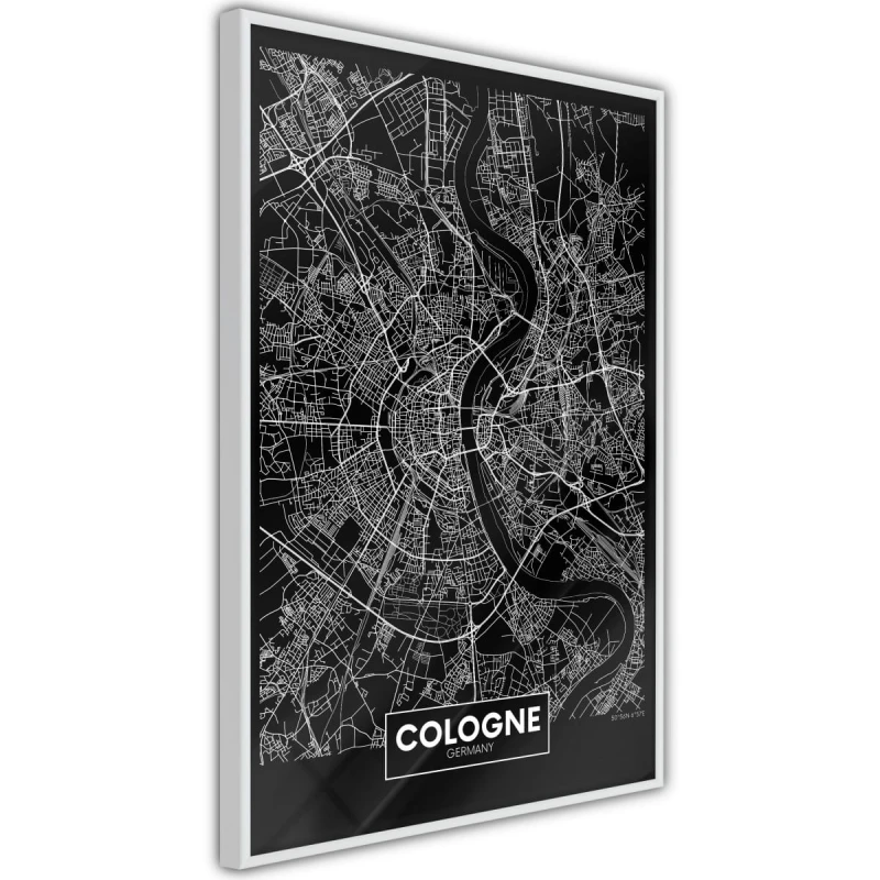 Plakat - Plan miasta: Kolonia (ciemny)