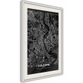 Plakat - Plan miasta: Kolonia (ciemny)