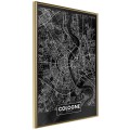 Plakat - Plan miasta: Kolonia (ciemny)