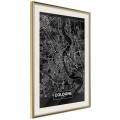 Plakat - Plan miasta: Kolonia (ciemny)