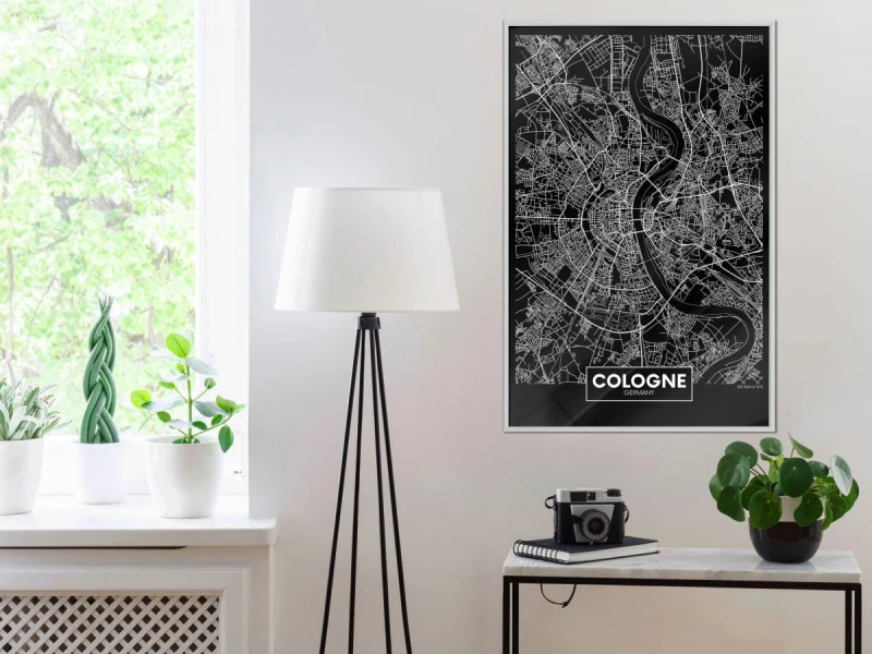 Plakat - Plan miasta: Kolonia (ciemny)