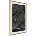 Plakat - Plan miasta: Berlin (ciemny)