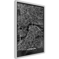 Plakat - Plan miasta: Londyn (ciemny)