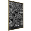 Plakat - Plan miasta: Londyn (ciemny)