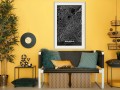 Plakat - Plan miasta: Bruksela (ciemny)