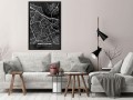 Plakat - Plan miasta: Amsterdam (ciemny)