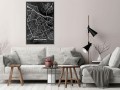 Plakat - Plan miasta: Amsterdam (ciemny)