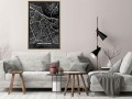 Plakat - Plan miasta: Amsterdam (ciemny)