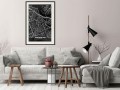 Plakat - Plan miasta: Amsterdam (ciemny)