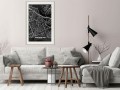 Plakat - Plan miasta: Amsterdam (ciemny)