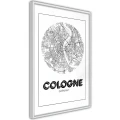 Plakat - Plan miasta: Kolonia (okrągły)