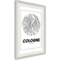 Plakat - Plan miasta: Kolonia (okrągły)