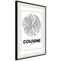 Plakat - Plan miasta: Kolonia (okrągły)