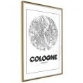 Plakat - Plan miasta: Kolonia (okrągły)