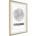 Plakat - Plan miasta: Kolonia (okrągły)