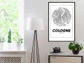 Plakat - Plan miasta: Kolonia (okrągły)