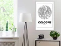 Plakat - Plan miasta: Kolonia (okrągły)