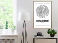 Plakat - Plan miasta: Kolonia (okrągły)