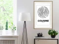 Plakat - Plan miasta: Kolonia (okrągły)