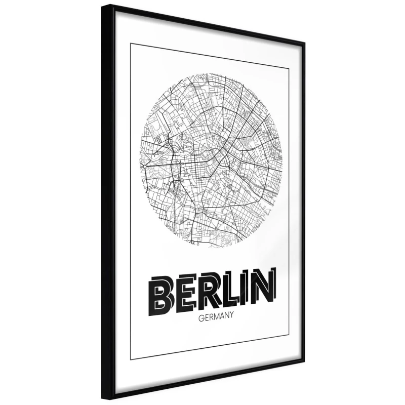 Plakat - Plan miasta: Berlin (okrągły)