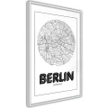 Plakat - Plan miasta: Berlin (okrągły)