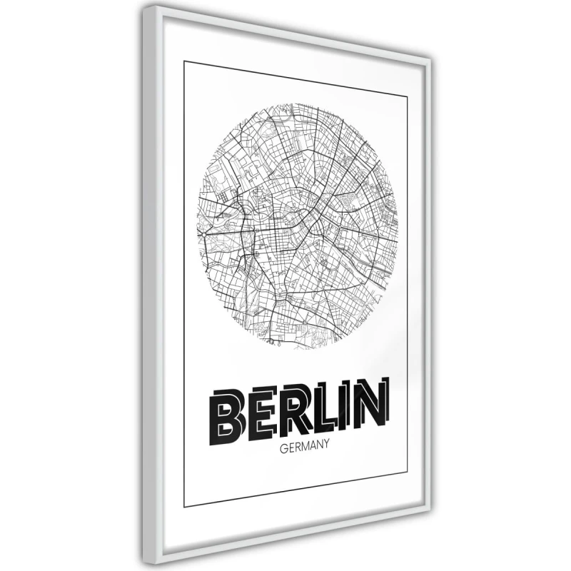 Plakat - Plan miasta: Berlin (okrągły)